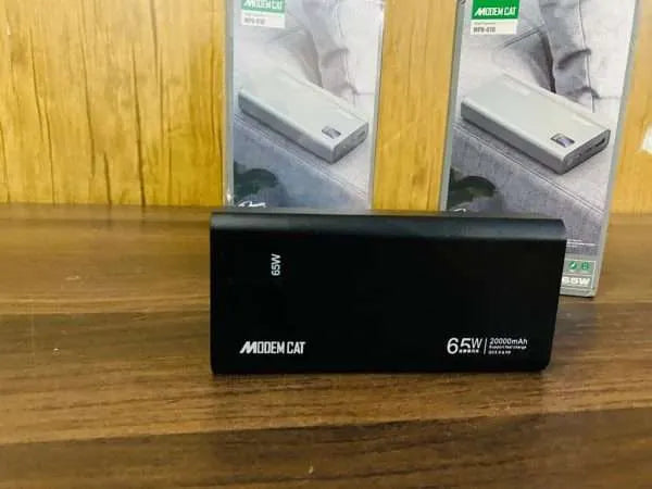 UK Lot Original MODEM CAT 65W PD Fast Charging 20000MAH Powerbank Pocket Mini Size