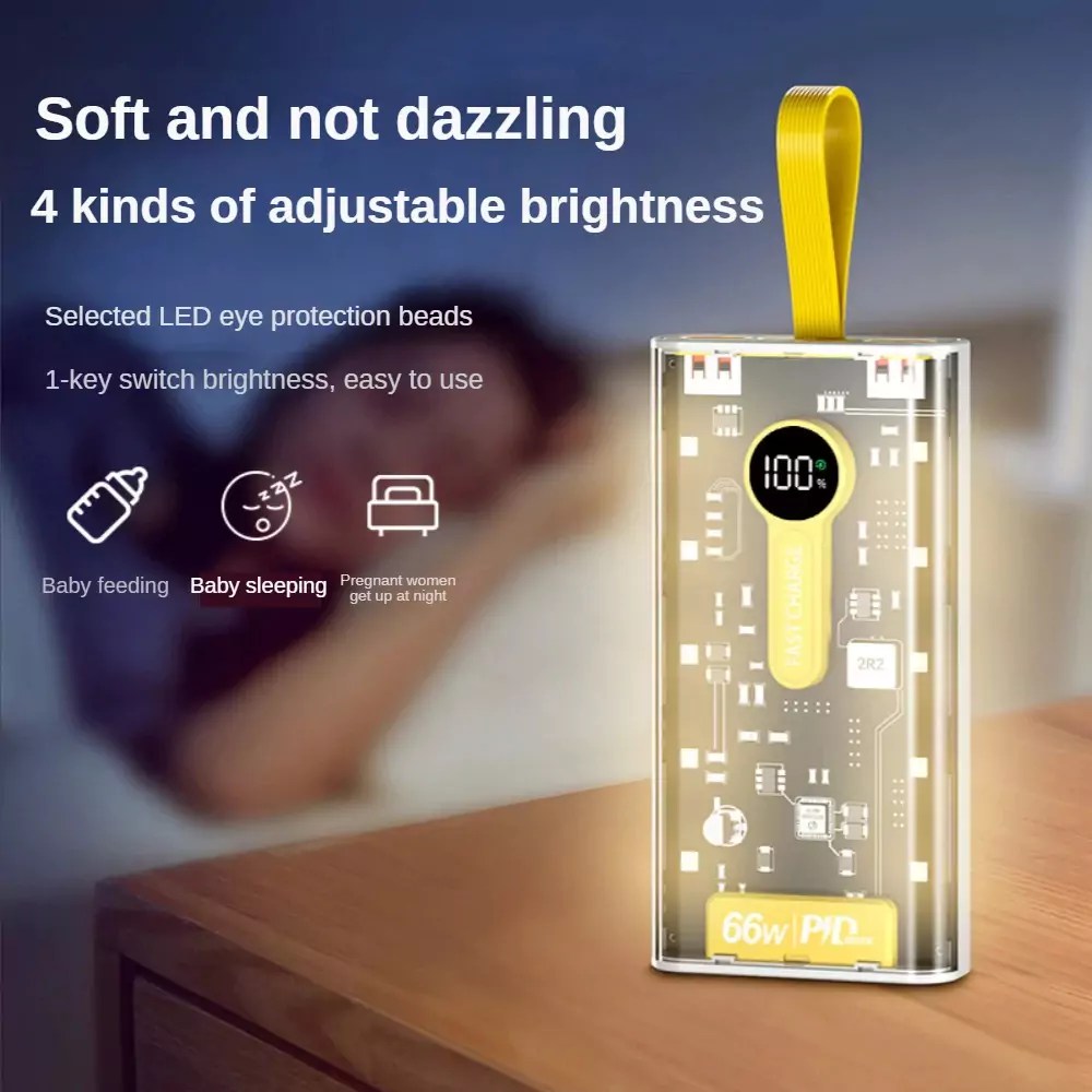 MAPHIE 20000mAh 66W Fast Power Bank (PD Super Fast) Power Bank Lot Imported with Free Magnetic Cable