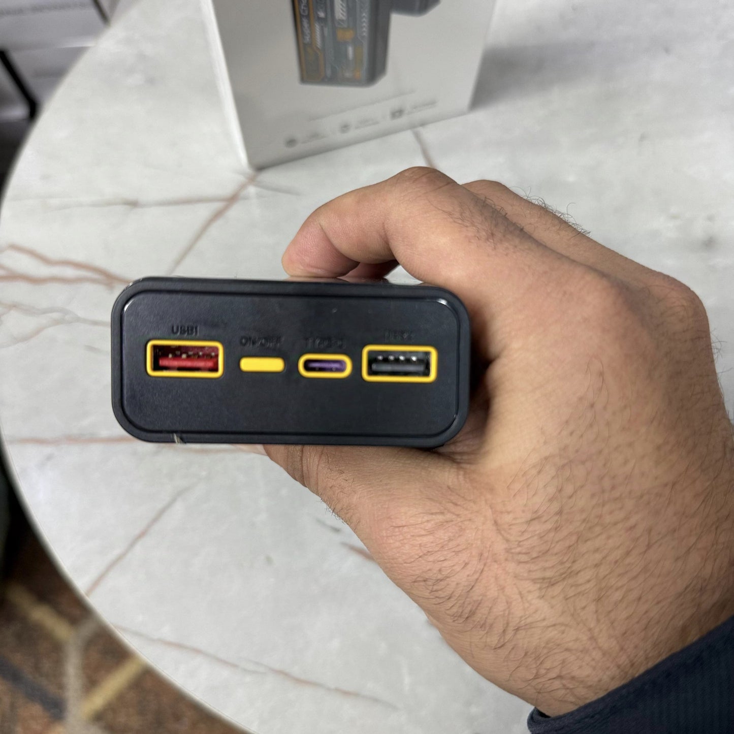Amazon Lot Imported 20000mAh 120W Super Fast Charging Portable Power Bank With Free with 2-in-1 Cable