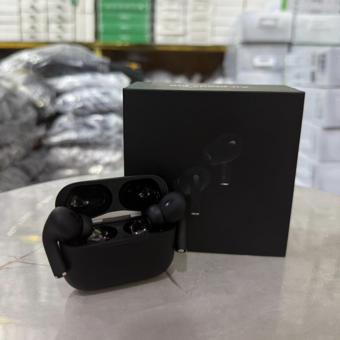 Made in USA AirPods Pro 2nd Gen (Black) – Latest Generation with MagSafe Charging Case (USB-C), Active Noise Cancelling & Spatial Audio