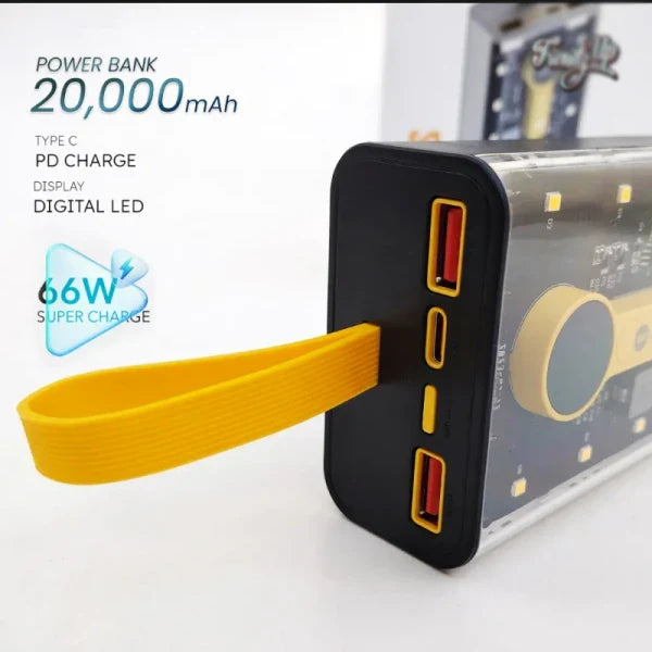 MAPHIE 20000mAh 66W Fast Power Bank  (PD Super Fast) Power Bank Lot Imported with Free Magnetic Cable