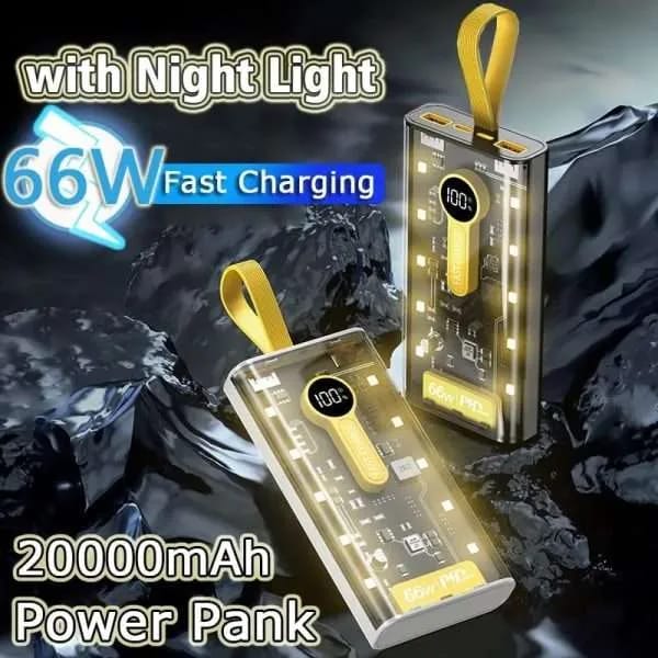 MAPHIE 20000mAh 66W Fast Power Bank  (PD Super Fast) Power Bank Lot Imported with Free Magnetic Cable