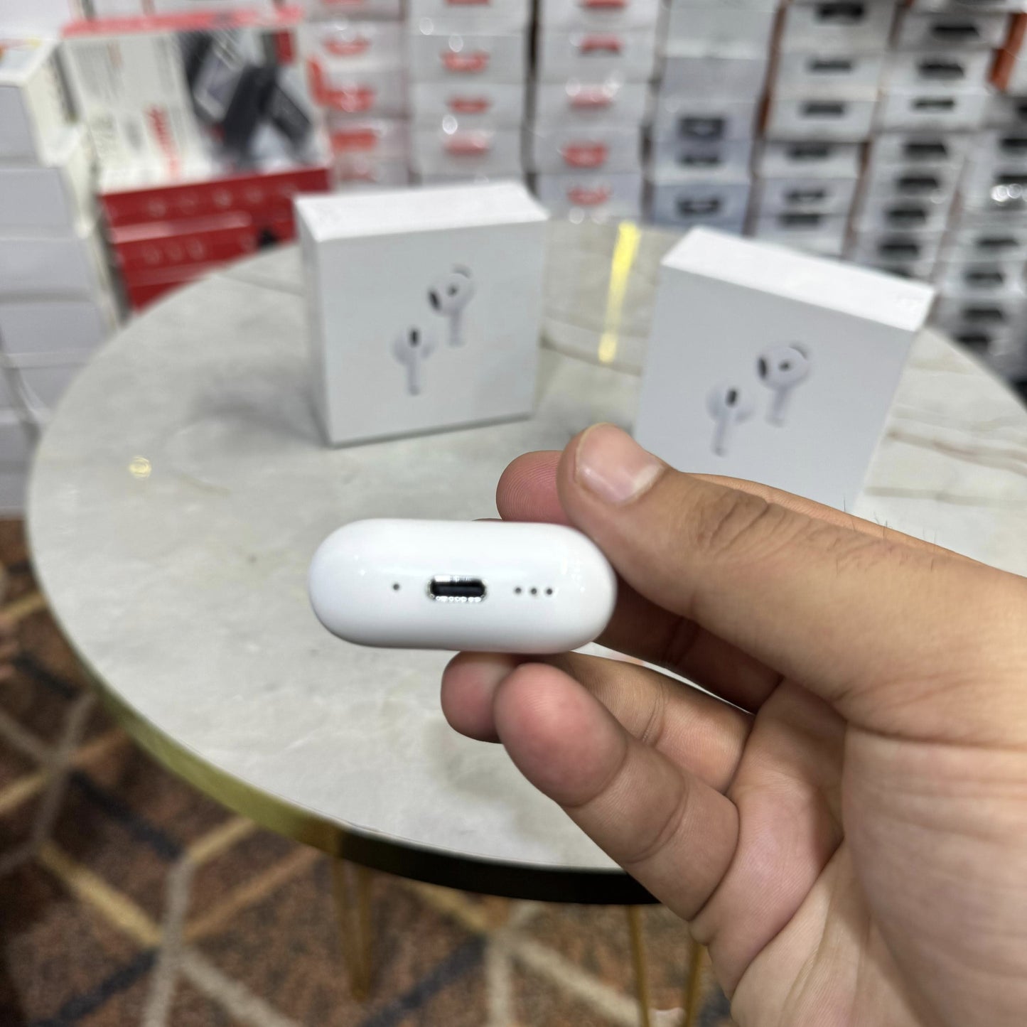 Apple AirPods 4 Wireless Bluetooth Earbuds with H2 Chip, USB-C Charging Case, Personalized Spatial Audio, Sweat & Water Resistant, 30 Hours Battery Life