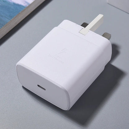 UK Charger Samsung S24 S23 Ultra 45W Super Fast Charging Usb Type C 5A Cable PD PPS Quick For Galaxy S23 S21 S20 FE Note20 Ultra